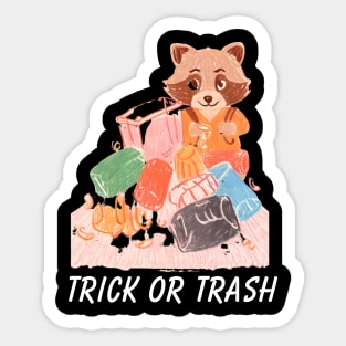 Trick or trash Sticker